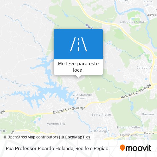 Rua Professor Ricardo Holanda mapa