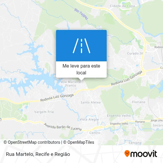 Rua Martelo mapa