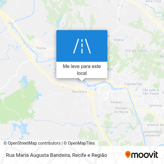 Rua Maria Augusta Bandeira mapa