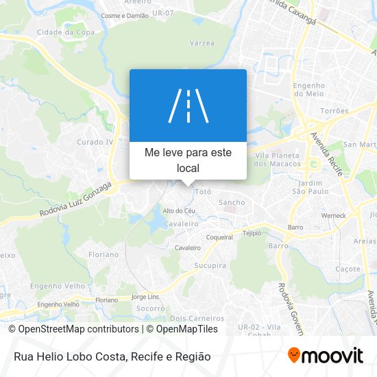 Rua Helio Lobo Costa mapa