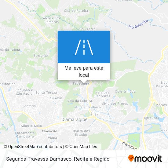 Segunda Travessa Damasco mapa