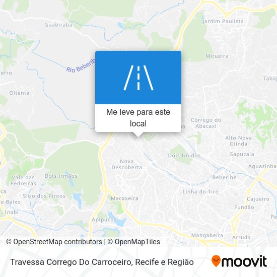 Travessa Corrego Do Carroceiro mapa