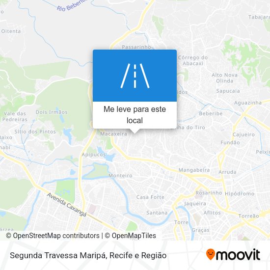 Segunda Travessa Maripá mapa