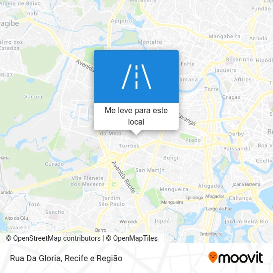 Rua Da Gloria mapa