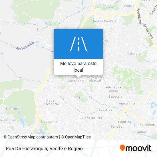 Rua Da Hieraroquia mapa
