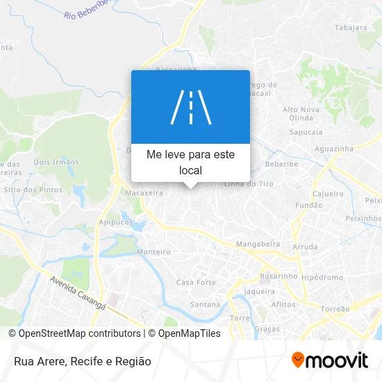 Rua Arere mapa