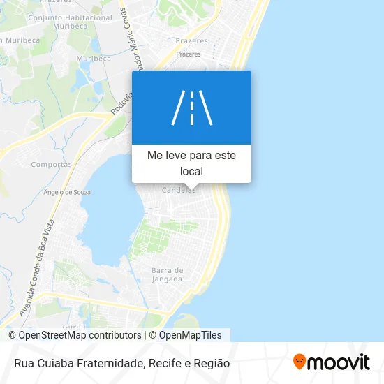 Rua Cuiaba Fraternidade mapa