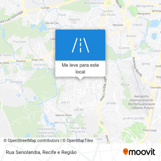 Rua Senolandia mapa