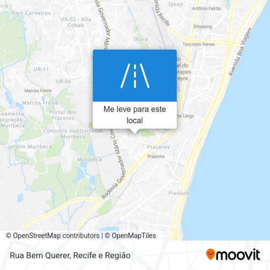 Rua Bem Querer mapa