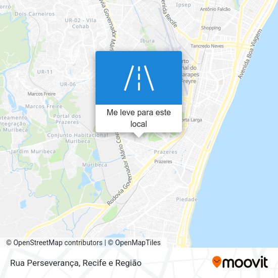 Rua Perseverança mapa