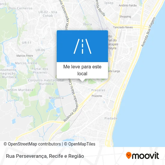 Rua Perseverança mapa