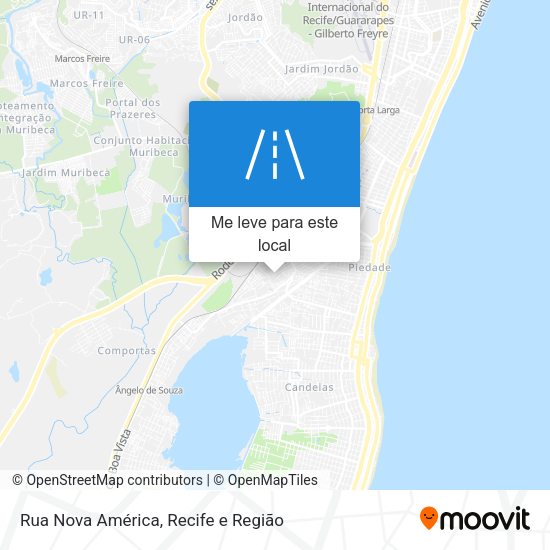Rua Nova América mapa