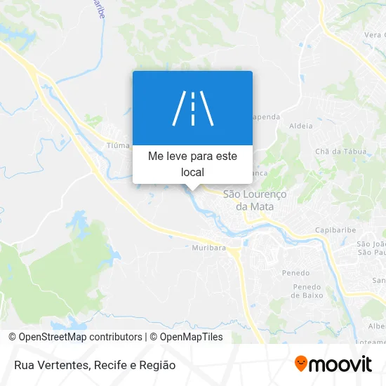 Rua Vertentes mapa