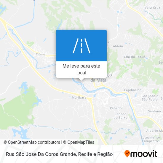 Rua São Jose Da Coroa Grande mapa