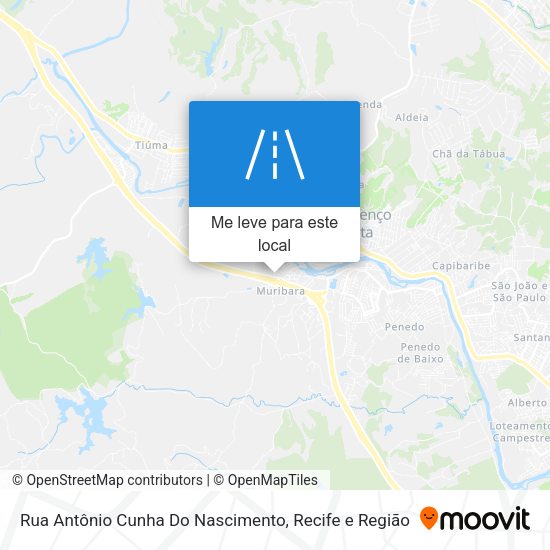 Rua Antônio Cunha Do Nascimento mapa