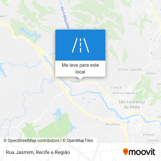 Rua Jasmim mapa