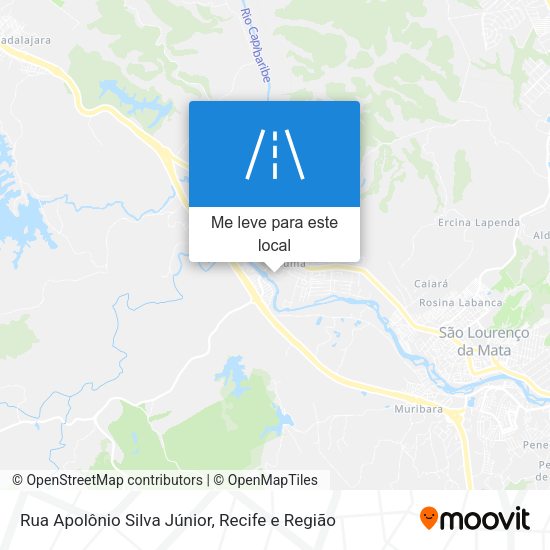 Rua Apolônio Silva Júnior mapa