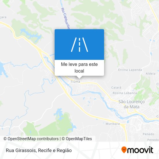 Rua Girassois mapa