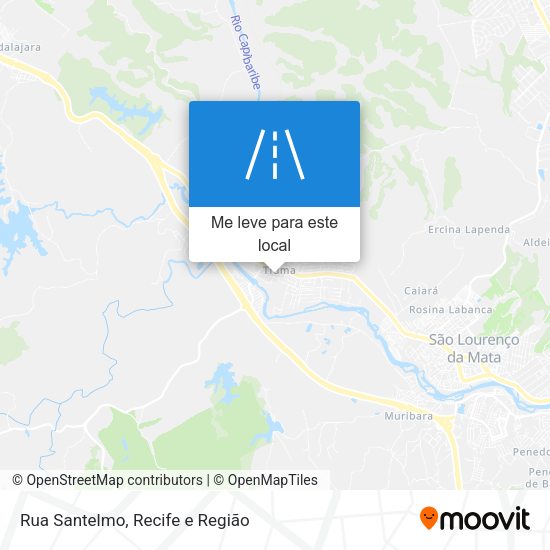 Rua Santelmo mapa