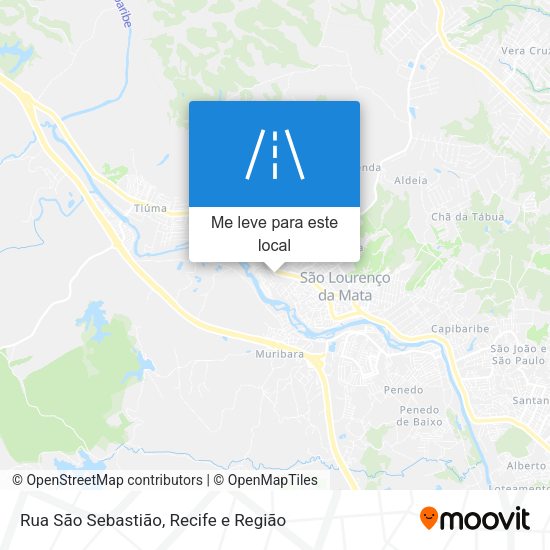 Rua São Sebastião mapa