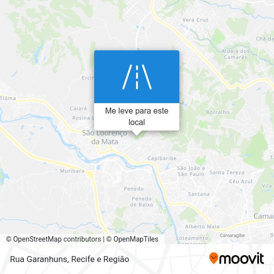 Rua Garanhuns mapa