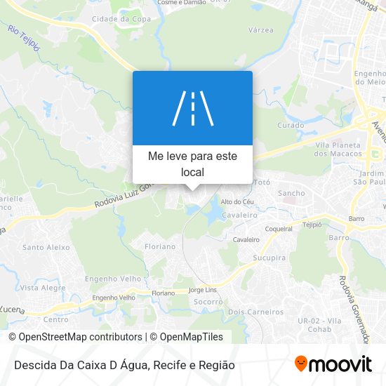 Descida Da Caixa D Água mapa