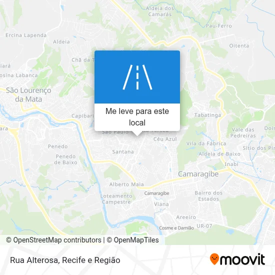 Rua Alterosa mapa