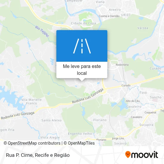 Rua P. Cirne mapa