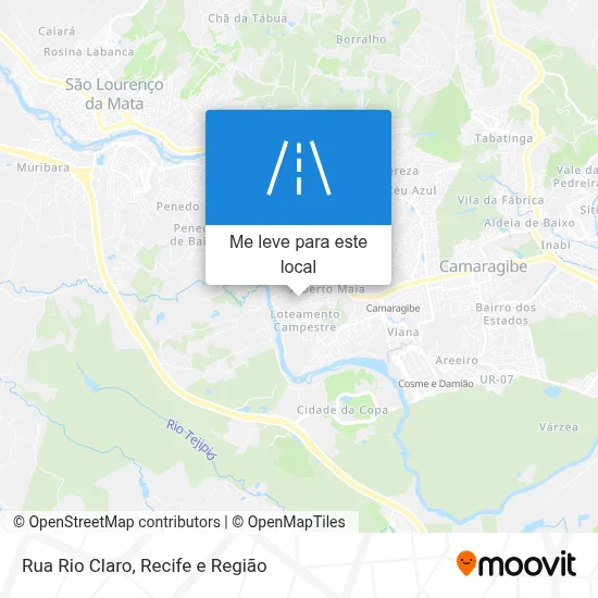 Rua Rio Claro mapa