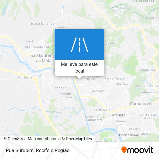 Rua Surubim mapa