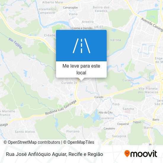Rua José Anfilóquio Aguiar mapa
