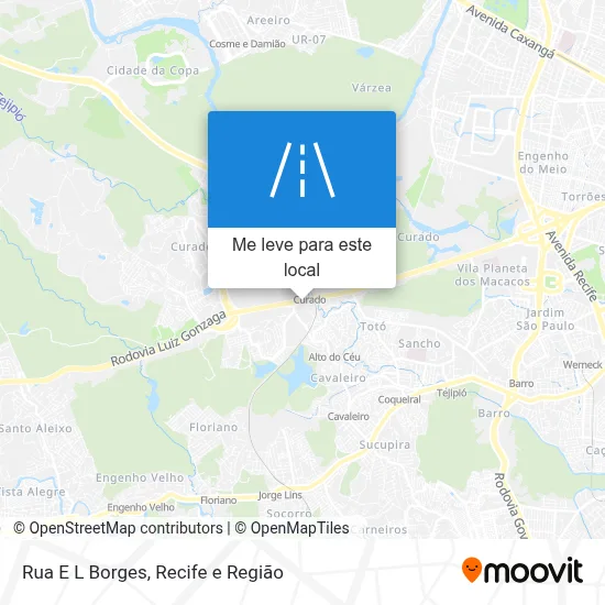 Rua E L Borges mapa