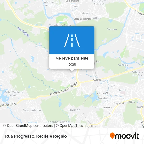 Rua Progresso mapa