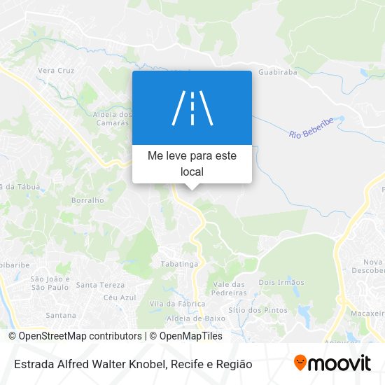 Estrada Alfred Walter Knobel mapa