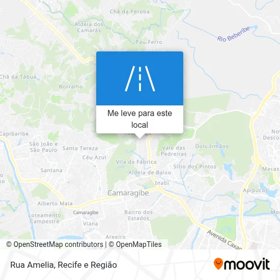 Rua Amelia mapa