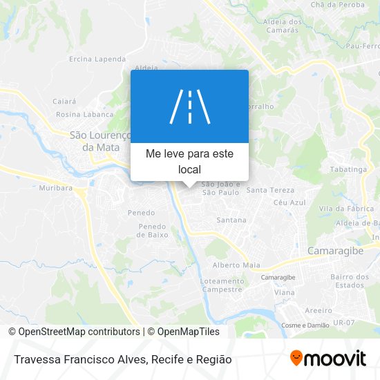 Travessa Francisco Alves mapa
