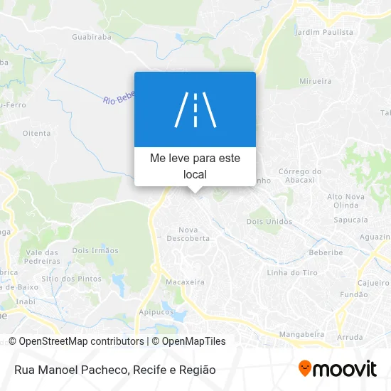 Rua Manoel Pacheco mapa