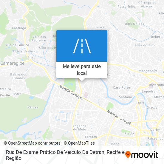 Rua De Exame Prático De Veículo Da Detran mapa