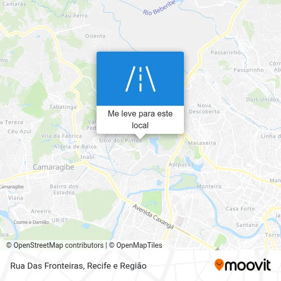 Rua Das Fronteiras mapa