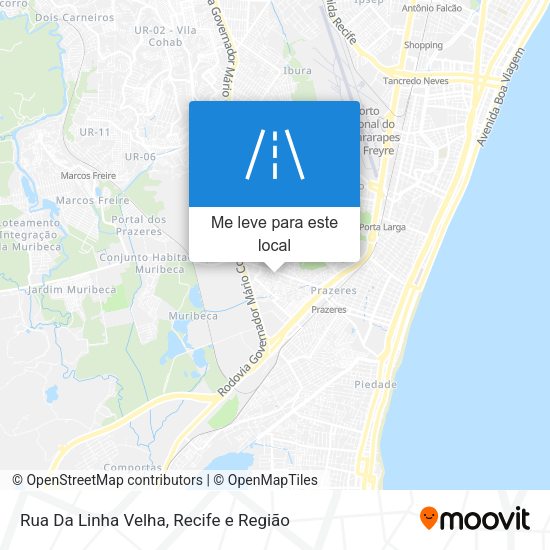 Rua Da Linha Velha mapa