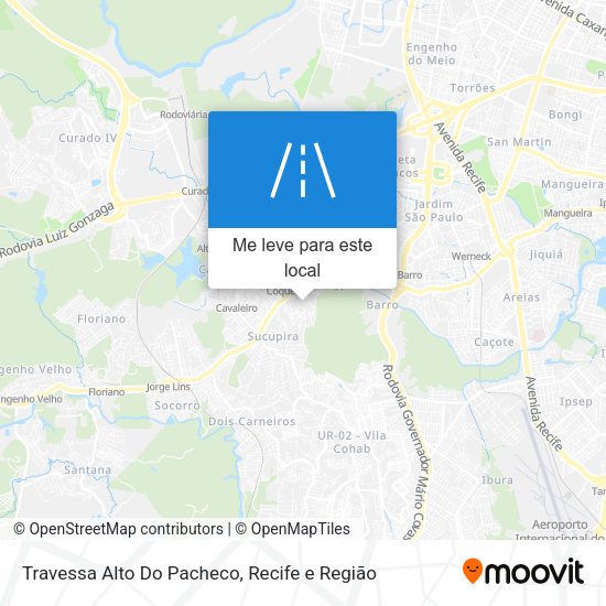 Travessa Alto Do Pacheco mapa