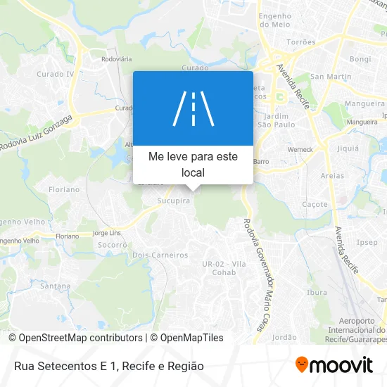 Rua Setecentos E 1 mapa