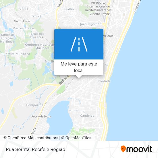 Rua Serrita mapa