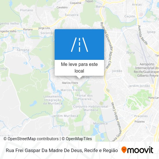 Rua Frei Gaspar Da Madre De Deus mapa