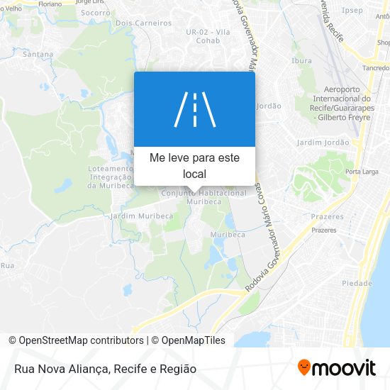 Rua Nova Aliança mapa