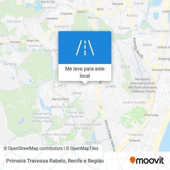 Primeira Travessa Rabelo mapa