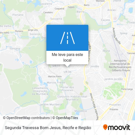Segunda Travessa Bom Jesus mapa