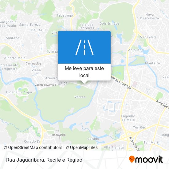 Rua Jaguaribara mapa