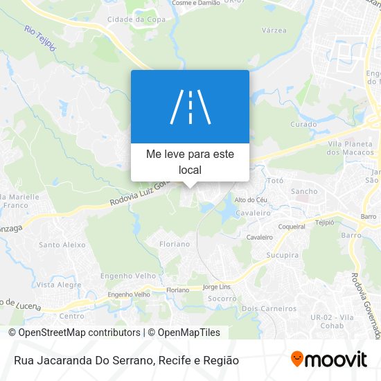 Rua Jacaranda Do Serrano mapa