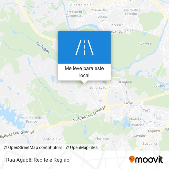 Rua Agapê mapa